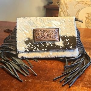 American Darling cowhide crossbody/clutch